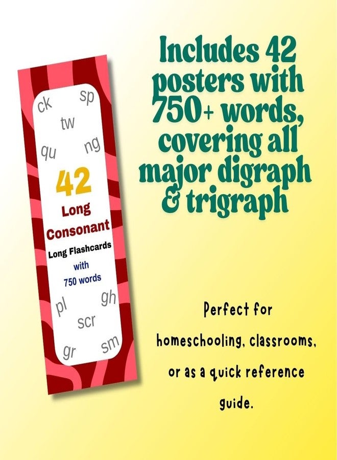 EDUSTAR Phonics 42 Digraph and Trigraph Long Flashcards | Phonics Flashcards | Master Digraph and Trigraph with Colours - Image 4